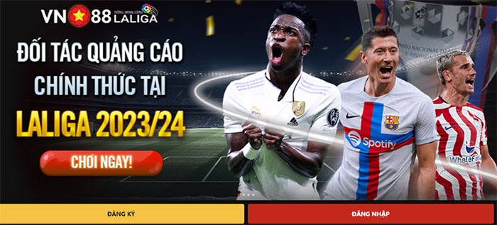 Vn88 trở thành đối tác quảng cáo của giải đấu La Liga Vn88 trở thành đối tác quảng cáo của giải đấu La Liga